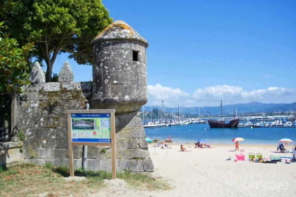 Precioso Apartamento En Baiona Zona Centro Buitenkant foto